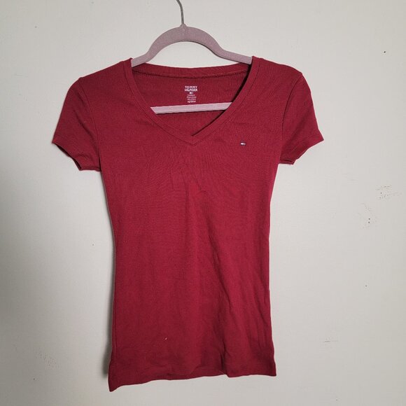 Tommy Hilfiger Tops - Tommy Hilfiger Women's Slim Fit V-Neck T-Shirt Size XS